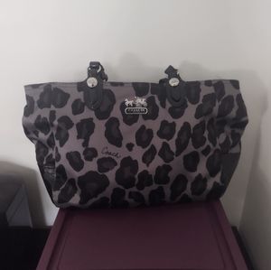 FINAL SALE RARE Coach Ocelot Leopard Purse